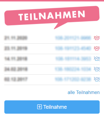 Teilnahmen